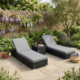 Rattan Sun Lounger Set