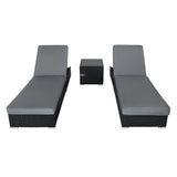 Rattan Sun Lounger Set