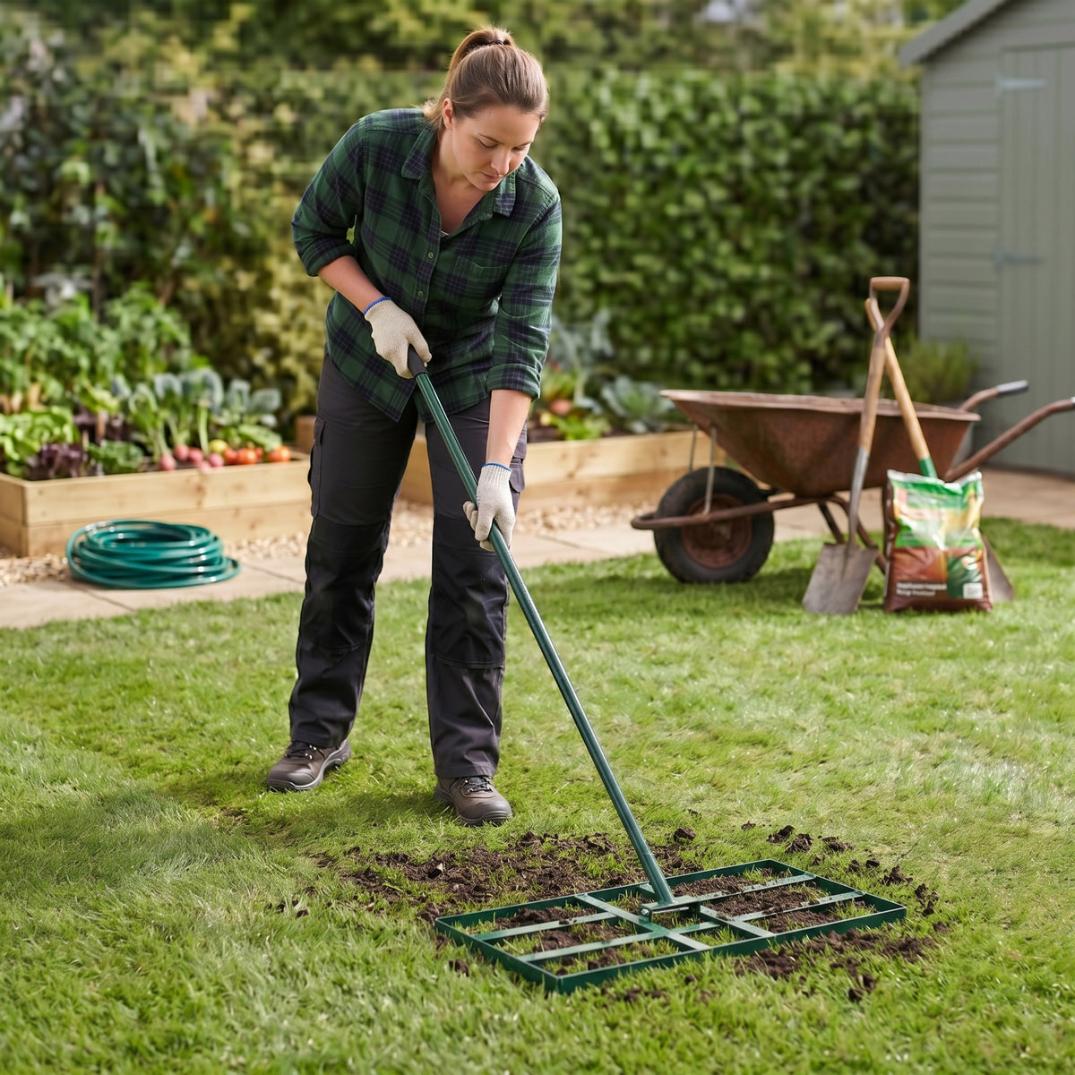 100cm Lawn Leveller - Green