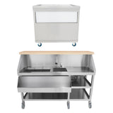 Mobile Cocktail Bar Station & Ice Cart – 800mm