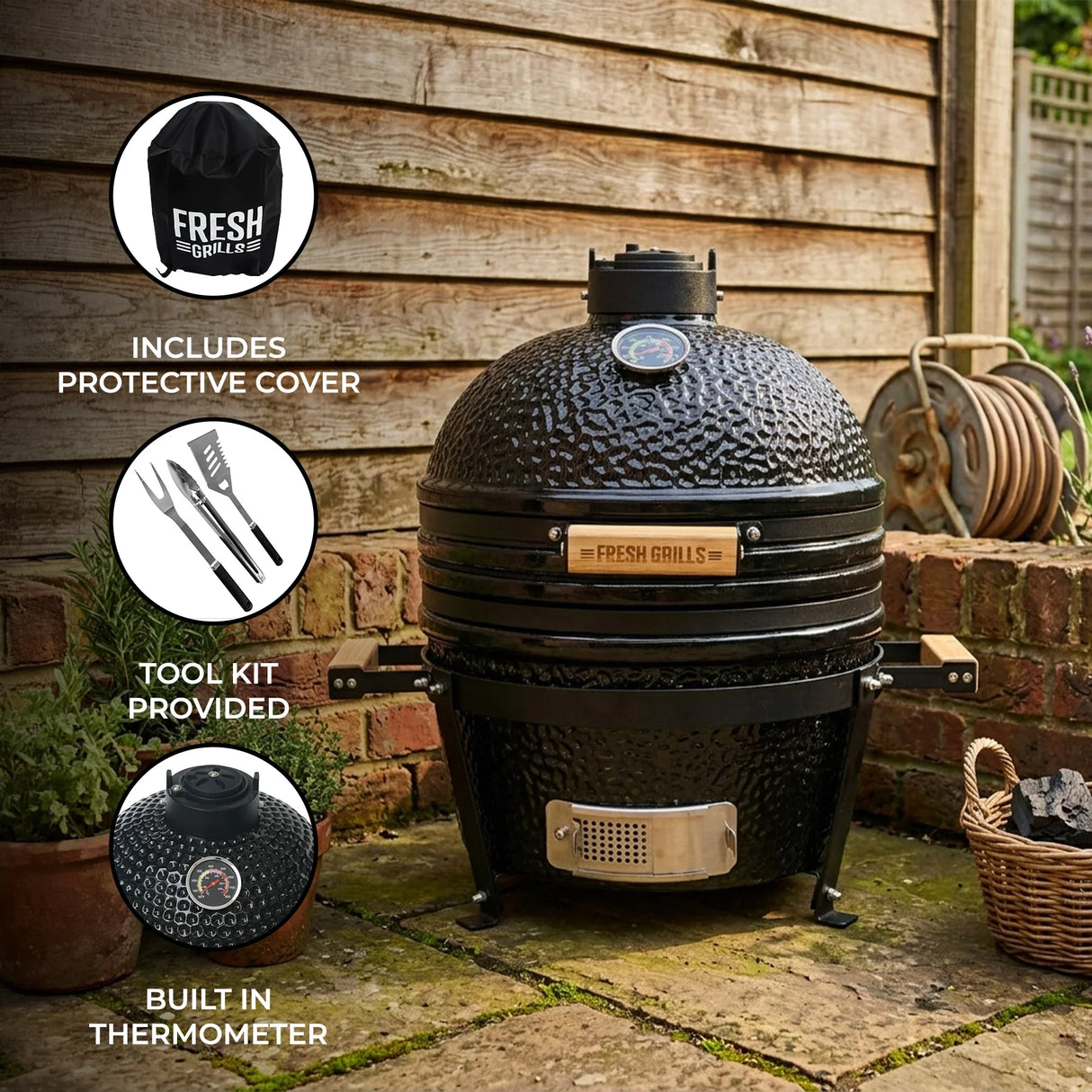 Kamado BBQ Grill – 16”
