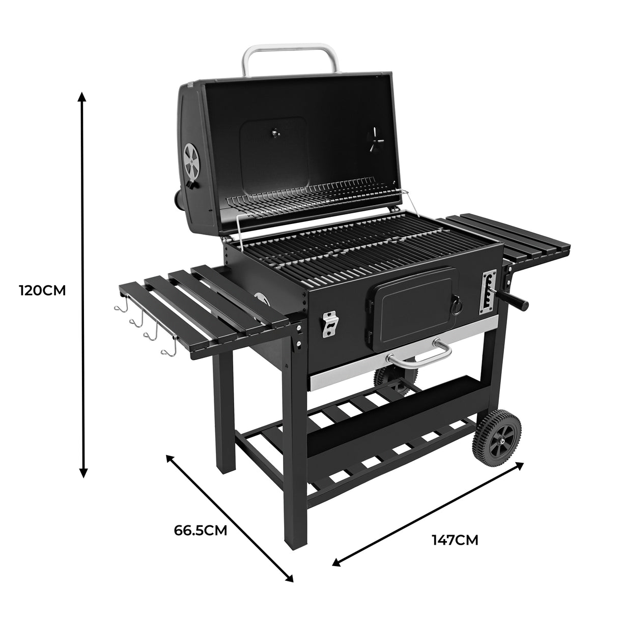 XXL BBQ Smoker Grill & Wood Chips/Chunks
