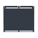 Double Wheelie Bin Metal Storage - Anthracite Grey