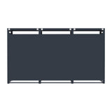 Triple Wheelie Bin Metal Storage - Anthracite Grey