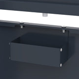 Triple Wheelie Bin Metal Storage - Anthracite Grey