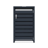 Single Wheelie Bin Metal Storage - Anthracite Grey