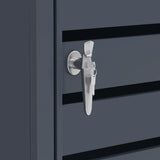 Single Wheelie Bin Metal Storage - Anthracite Grey
