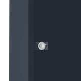 Single Wheelie Bin Metal Storage - Anthracite Grey Wood