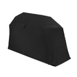 XL black motorbike tent featuring a sleek, waterproof design with a spacious, durable structure for optimal vehicle protection