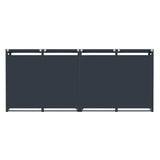 Quadruple Wheelie Bin Metal Storage - Anthracite Grey