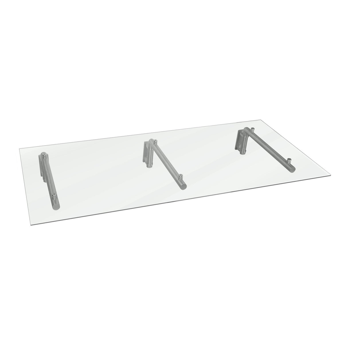 Glass Door Canopy & Brackets - 180cm W x 80cm D