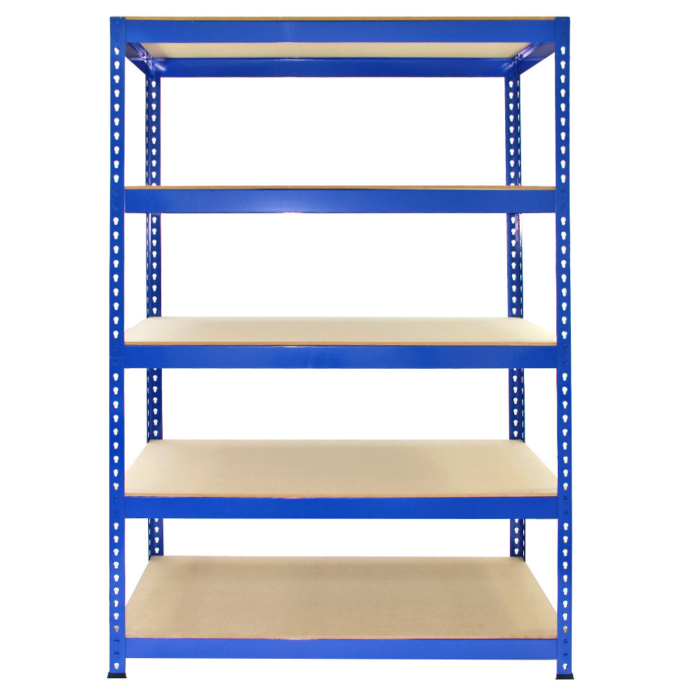 2 x T-RAX Blue Metal Racking Units 75cm x 150cm x 30cm