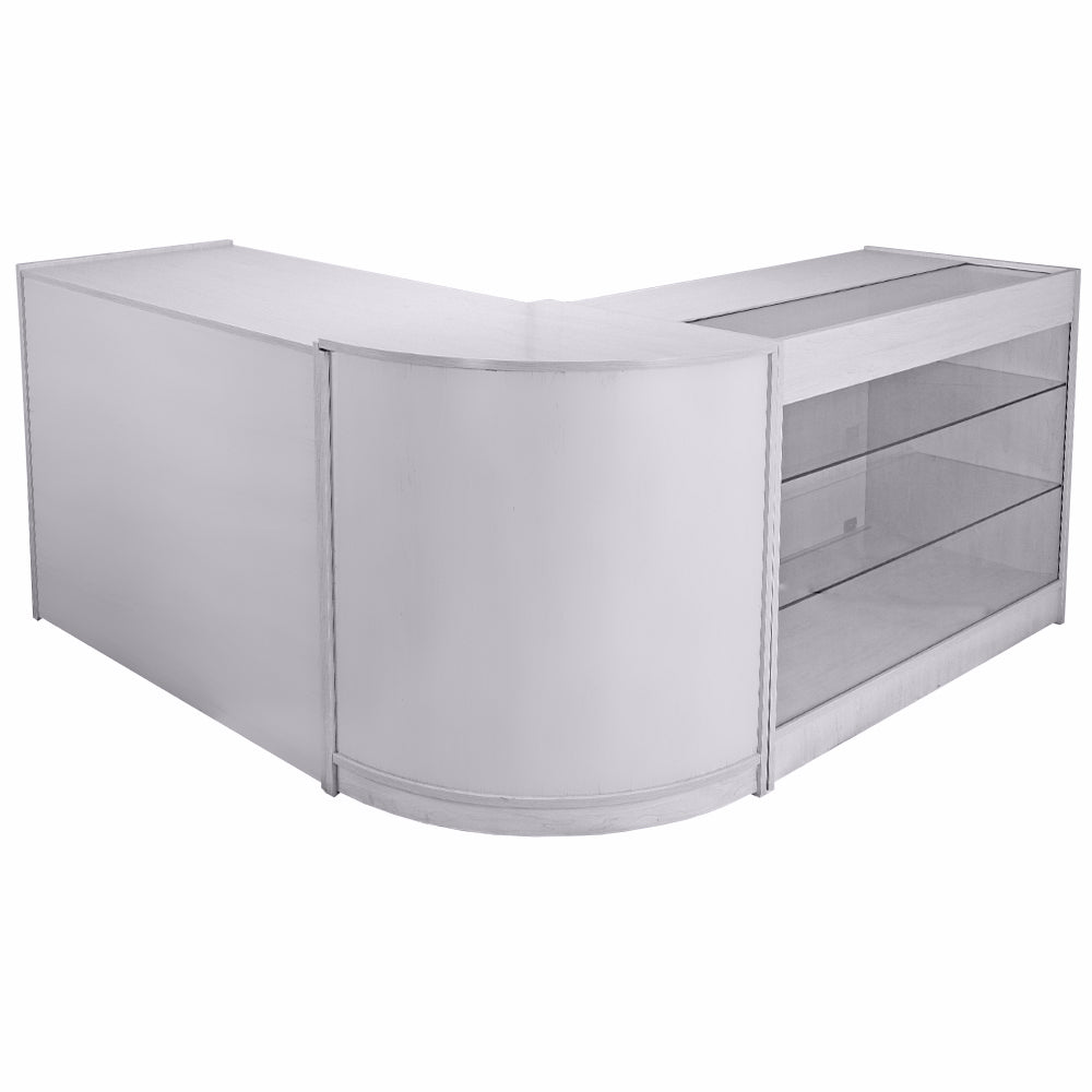 Mars Brilliant White Shop Counter & Retail Display Set