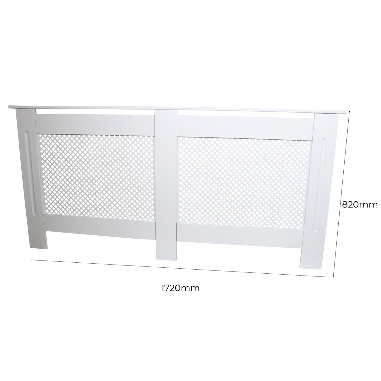 Radiator Cover MDF White 1720mm