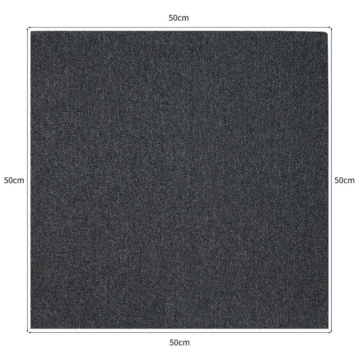 20 x Carpet Tiles 5m2 / Charcoal Black