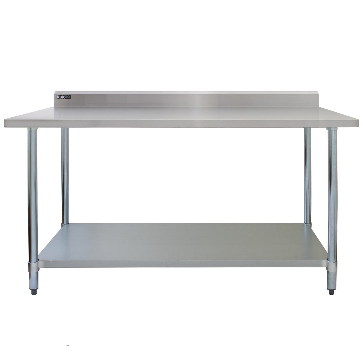 5ft Stainless Steel Catering Bench & 2 x Wall Mounted Shelves