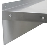 5ft Stainless Steel Catering Bench & 2 x Wall Mounted Shelves