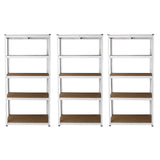 3 x E-Rax White Metal Racking Units