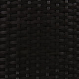Jardí Rattan Bistro Set Black