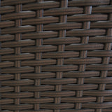 Jardí Rattan Bistro Set Brown