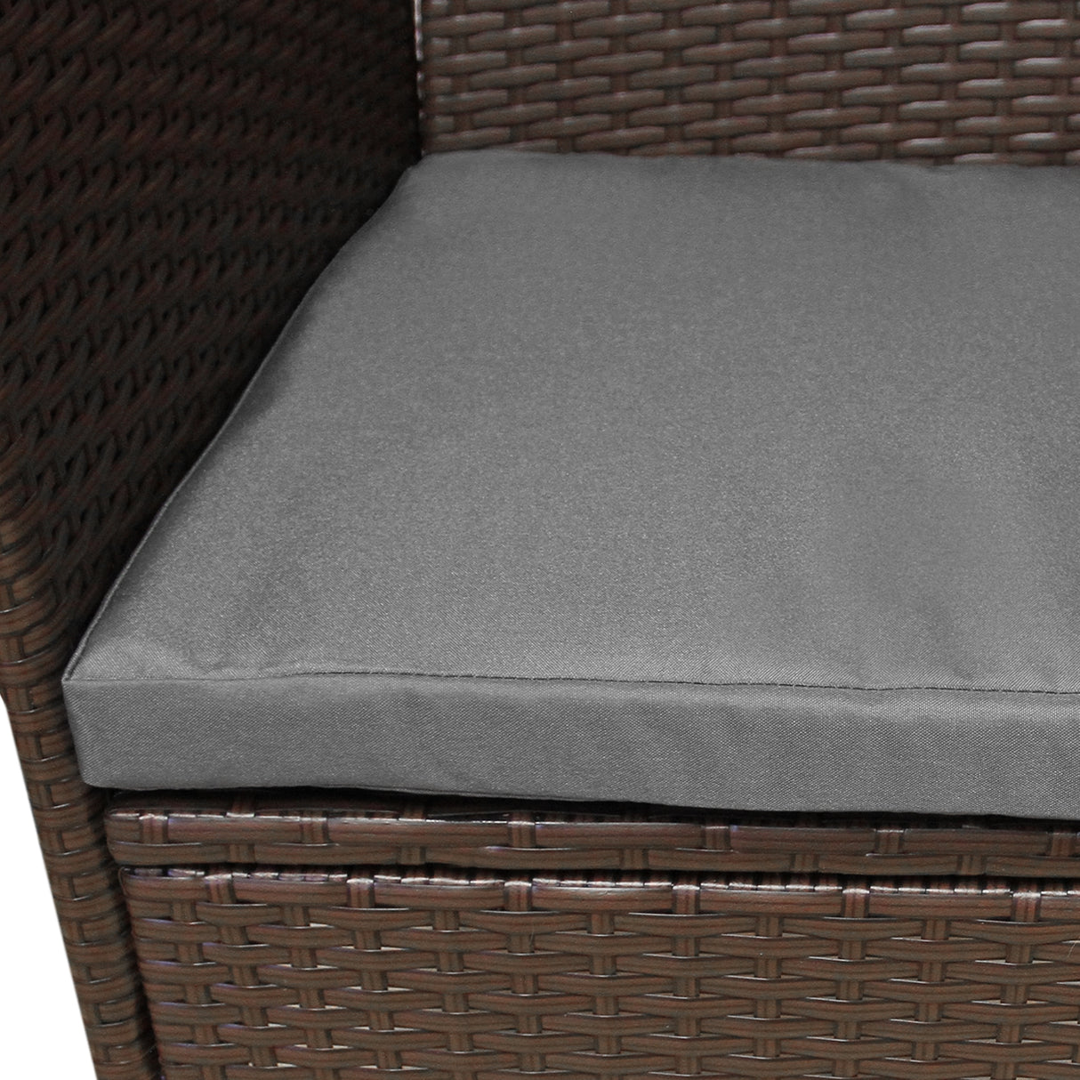 Jardí Rattan Bistro Set Brown