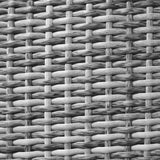 Jardí Rattan Bistro Set Light Grey