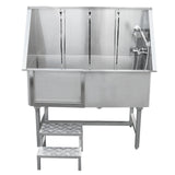 Dog Grooming Bath Steel Pet Wash Station 600mm