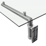 MonsterShop Glass Door Canopy & Brackets, 144cm W, 80cm D