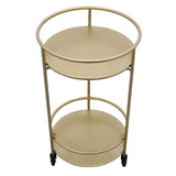 Gold Drinks Trolley Bar Cart - Small