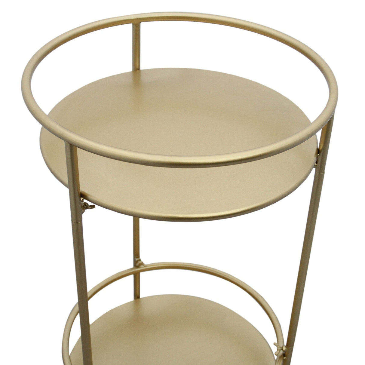 Gold Drinks Trolley Bar Cart - Small