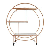 Rose Gold Drinks Trolley Bar Cart - Large