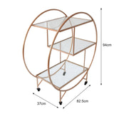 Rose Gold Drinks Trolley Bar Cart - Large