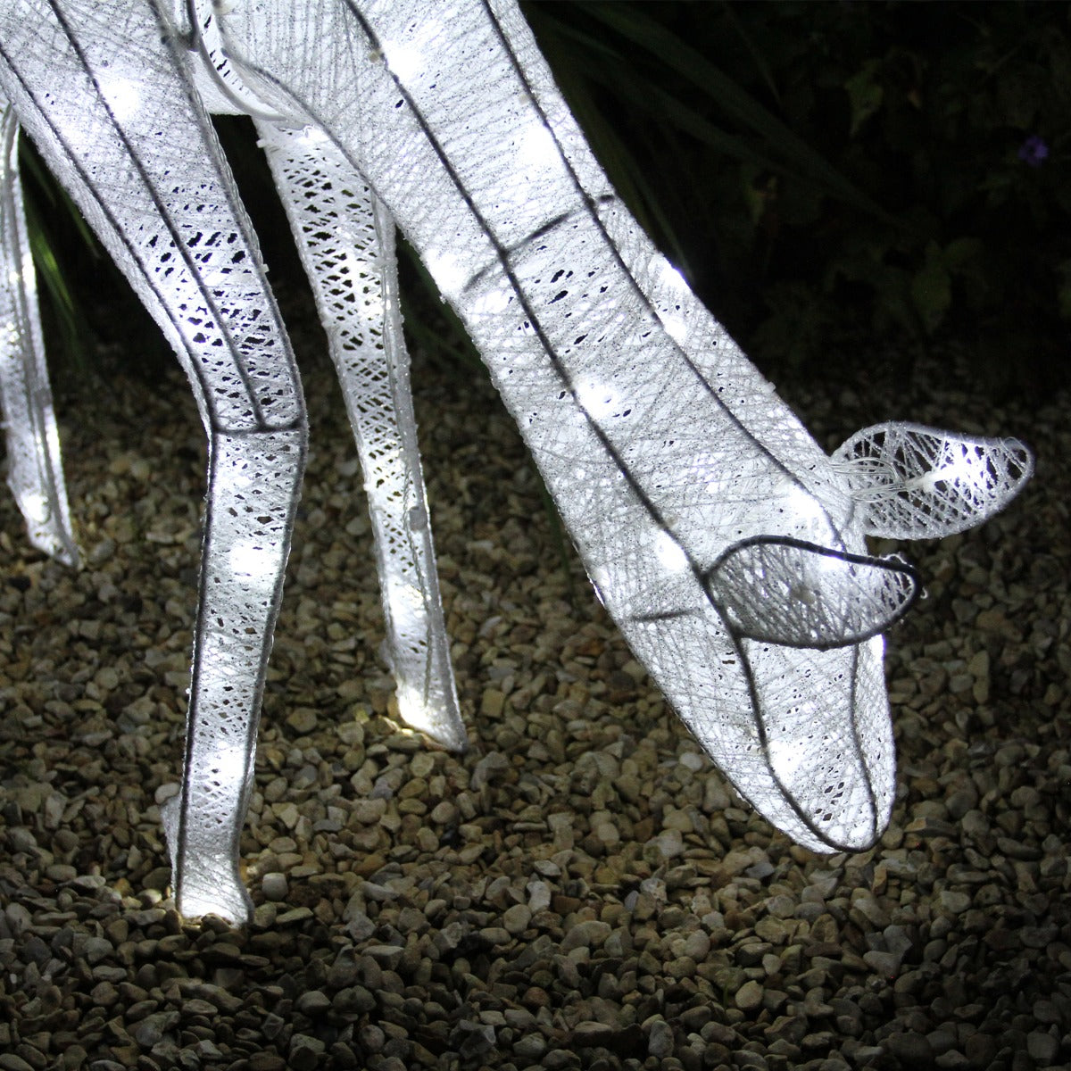 Light Up Reindeer Stag, Doe & Snowman Set