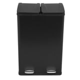 60L Dual Pedal Bin In Black