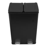 60L Dual Pedal Bin In Black