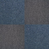 40 x Carpet Tiles 10m2 / Storm Blue & Charcoal Black