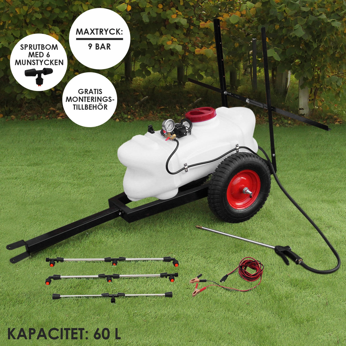 60L ATV Trailer and Sprayer
