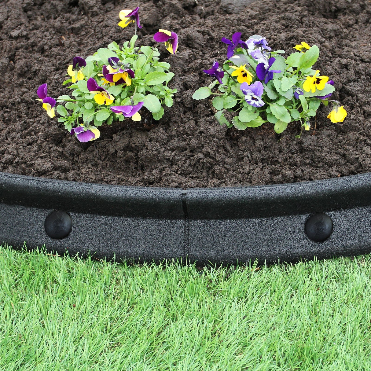 Flexible Lawn Edging Black 1.2m x 4