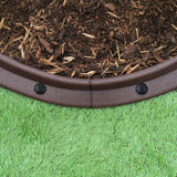 Flexible Lawn Edging Brown 1.2m x 28