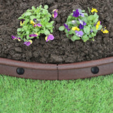 Flexible Lawn Edging Brown 1.2m x 10