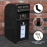 Black Royal Mail Post Box