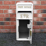 White Royal Mail Post Box with Stand