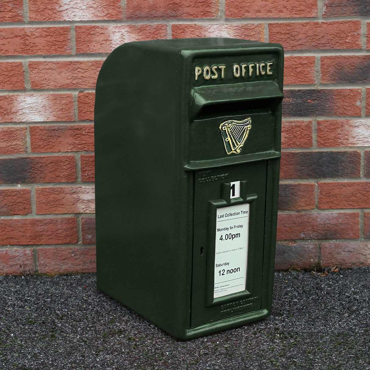 Green Irish Post Box