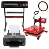 38cm Swing Press, 720mm Vinyl Cutter & Epson Printer