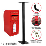 Red Royal Mail Post Box with Stand