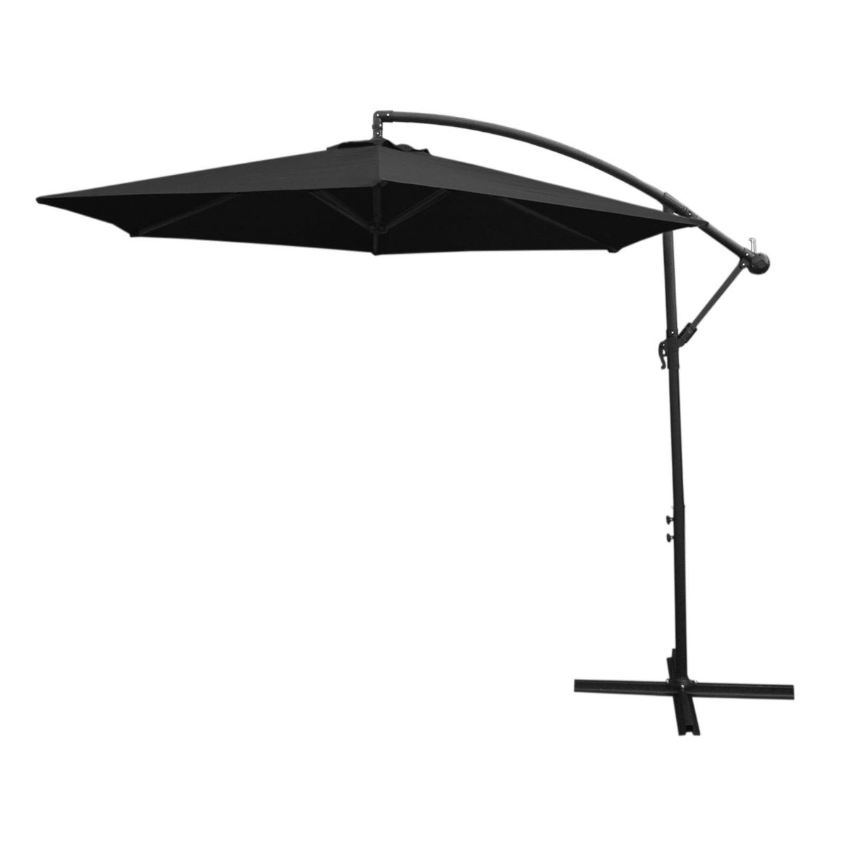 Black Cantilever Parasol & Square Base