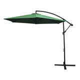 Green Cantilever Parasol & Square Base