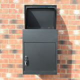 Black Parcel Post Box