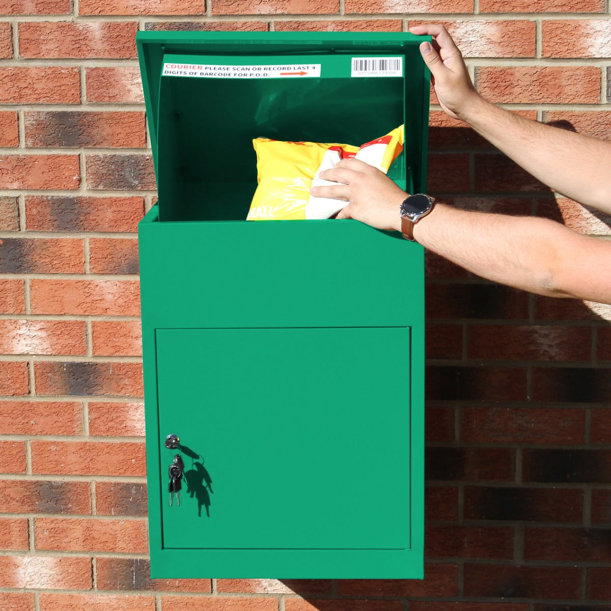 Green Parcel Post Box