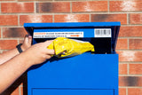 Blue Parcel Post Box